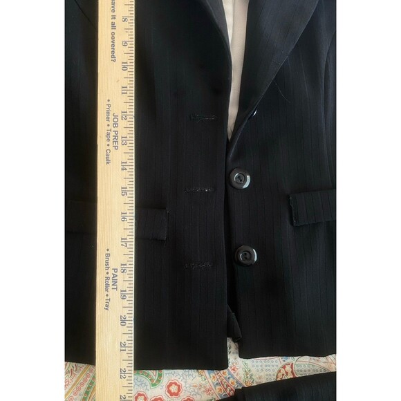 DJ SUMMERS 2 Piece white & black Jacket + Pant Suit Women's Size 6P VINTAGE - Picture 12 of 13